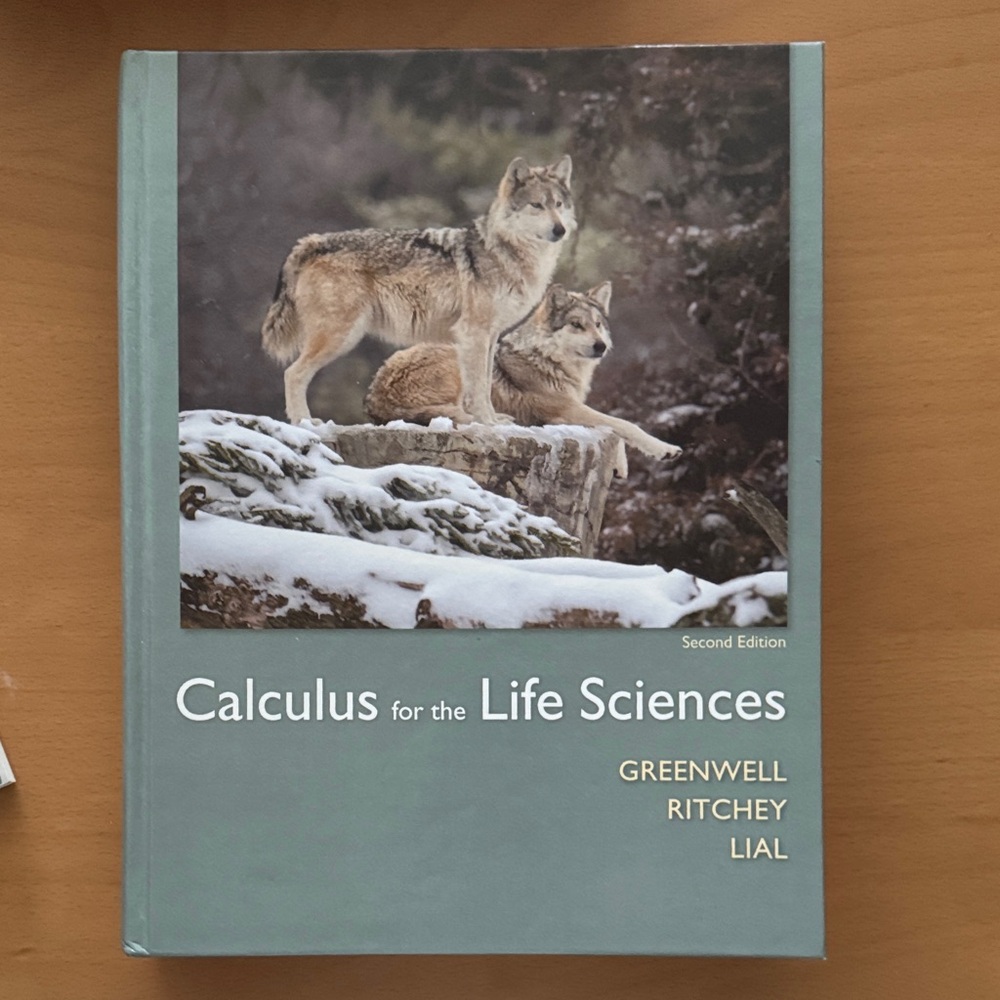 Calculus for the Life Sciences Textbook